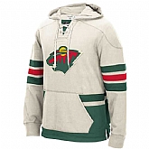 Customized Men's Minnesota Wild Any Name & Number LightGray Stitched Hoodie,baseball caps,new era cap wholesale,wholesale hats