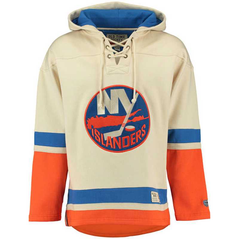 Customized Men's New York Islanders Any Name & Number Cream Stitched NHL Hoodie,We sell and wholesale Customized Men's New York Islanders Any Name & Number Cream Stitched NHL Hoodie on line form chian!