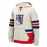 Customized Men's New York Rangers Any Name & Number LightGray Stitched Hoodie,baseball caps,new era cap wholesale,wholesale hats