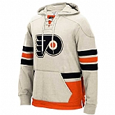 Customized Men's Philadelphia Flyers Any Name & Number LightGray Stitched Hoodie,baseball caps,new era cap wholesale,wholesale hats