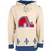 Customized Men's Quebec Nordiques Any Name & Number Cream Stitched NHL Hoodie,baseball caps,new era cap wholesale,wholesale hats