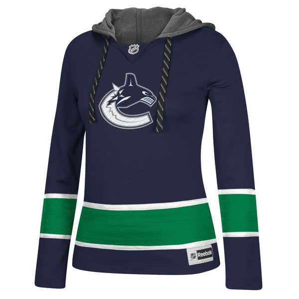 Customized Women Vancouver Canucks Any Name & Number Blue Stitched Hockey Hoodie,We sell and wholesale Customized Women Vancouver Canucks Any Name & Number Blue Stitched Hockey Hoodie on line form chian!
