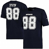 MEN'S DALLAS COWBOYS #88 MICHAEL IRVIN NAVY RETIRED PLAYER NAME & NUMBER T-SHIRT