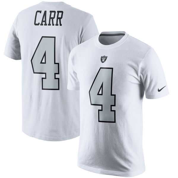 Men's Oakland Raiders #4 Derek Carr Nike White Color Rush Player Pride Name & Number T-Shirt,We sell and wholesale Men's Oakland Raiders #4 Derek Carr Nike White Color Rush Player Pride Name & Number T-Shirt on line form chian!