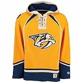Nashville Predators Blank (No Name & Number) Yellow Stitched NHL Hoodie WanKe,baseball caps,new era cap wholesale,wholesale hats