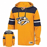 Nashville Predators Blank (No Name & Number) Yellow Stitched NHL Pullover Hoodie WanKe,baseball caps,new era cap wholesale,wholesale hats