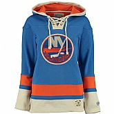 New York Islanders Blank (No Name & Number) Light Blue Stitched NHL Hoodie WanKe