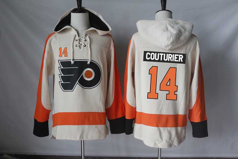 Philadelphia Flyers #14 Sean Couturier Cream Stitched NHL Pullover Hoodie,We sell and wholesale Philadelphia Flyers #14 Sean Couturier Cream Stitched NHL Pullover Hoodie on line form chian!