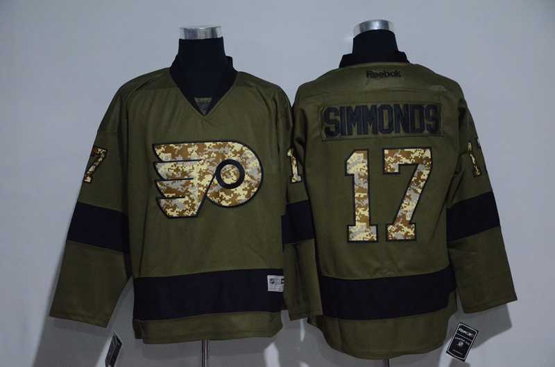 Philadelphia Flyers #17 Wayne Simmonds Green Salute to Service Stitched NHL Jersey,We sell and wholesale Philadelphia Flyers #17 Wayne Simmonds Green Salute to Service Stitched NHL Jersey on line form chian!