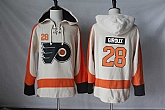 Philadelphia Flyers #28 Claude Giroux Cream Stitched NHL Pullover Hoodie,baseball caps,new era cap wholesale,wholesale hats