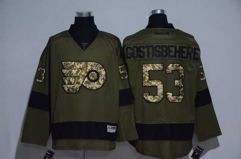 Philadelphia Flyers #53 Shayne Gostisbehere Green Salute to Service Stitched NHL Jersey,We sell and wholesale Philadelphia Flyers #53 Shayne Gostisbehere Green Salute to Service Stitched NHL Jersey on line form chian!