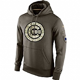Printed Men's Chicago Cubs Salute To Service Green Nike Baseball Pullover Hoodie WanKe,baseball caps,new era cap wholesale,wholesale hats