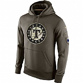Printed Men's Texas Rangers Salute To Service Green Nike Baseball Pullover Hoodie WanKe,baseball caps,new era cap wholesale,wholesale hats