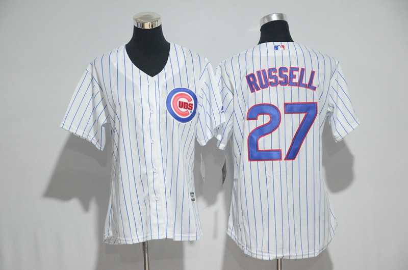 Women Chicago Cubs #27 Addison Russell White New Cool Base Stitched Jersey,We sell and wholesale Women Chicago Cubs #27 Addison Russell White New Cool Base Stitched Jersey on line form chian!