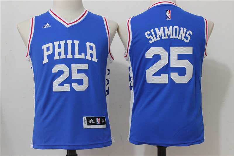 Youth Philadelphia 76ers #25 Simmons New Blue Swingman Stitched NBA Jersey,We sell and wholesale Youth Philadelphia 76ers #25 Simmons New Blue Swingman Stitched NBA Jersey on line form chian!