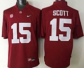 Alabama Crimson Tide #15 JK Scott Red 2016 National Championship Stitched NCAA Jersey,baseball caps,new era cap wholesale,wholesale hats