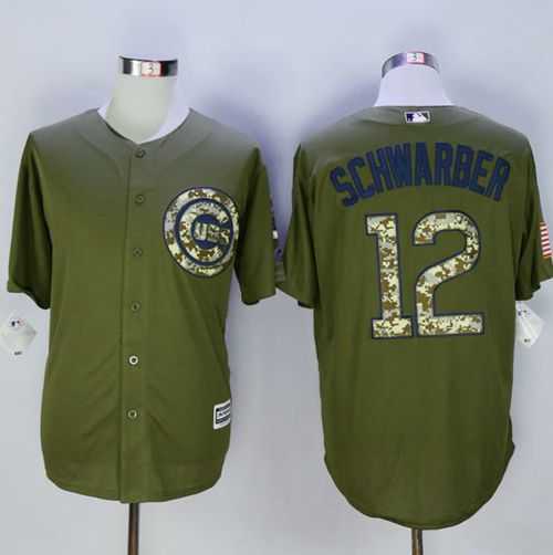 Chicago Cubs #12 Kyle Schwarber Green Camo New Cool Base Stitched MLB Jersey,We sell and wholesale Chicago Cubs #12 Kyle Schwarber Green Camo New Cool Base Stitched MLB Jersey on line form chian!