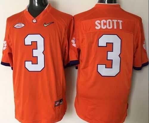 Clemson Tigers #3 Artavis Scott Orange 2016 National Championship Stitched NCAA Jersey,We sell and wholesale Clemson Tigers #3 Artavis Scott Orange 2016 National Championship Stitched NCAA Jersey on line form chian!