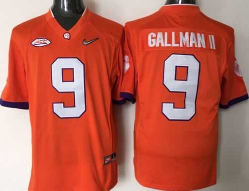 Clemson Tigers #9 Wayne Gallman II Orange 2016 National Championship Stitched NCAA Jersey,We sell and wholesale Clemson Tigers #9 Wayne Gallman II Orange 2016 National Championship Stitched NCAA Jersey on line form chian!