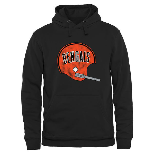 Men's Cincinnati Bengals Pro Line Black Throwback Logo Pullover Hoodie,We sell and wholesale Men's Cincinnati Bengals Pro Line Black Throwback Logo Pullover Hoodie on line form chian!