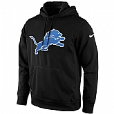 Men's Detroit Lions Nike Black KO Logo Essential Hoodie,baseball caps,new era cap wholesale,wholesale hats