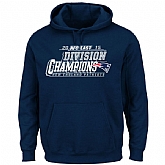 Men's New England Patriots Majestic Navy 2015 AFC East Division Champions Pullover Hoodie
