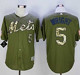 New York Mets #5 David Wright Green Camo New Cool Base Stitched MLB Jersey,baseball caps,new era cap wholesale,wholesale hats