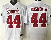 Oklahoma Sooners #44 Brian Bosworth White XII Stitched NCAA Jersey