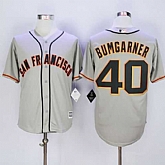 San Francisco Giants #40 Madison Bumgarner Gray New Cool Base Road Stitched MLB Jersey,baseball caps,new era cap wholesale,wholesale hats