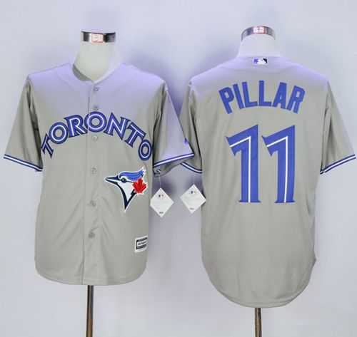 Toronto Blue Jays #11 Kevin Pillar Gray New Cool Base Stitched MLB Jersey,We sell and wholesale Toronto Blue Jays #11 Kevin Pillar Gray New Cool Base Stitched MLB Jersey on line form chian!