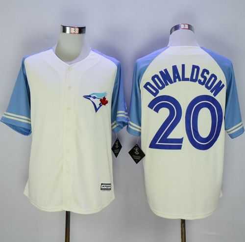 Toronto Blue Jays #20 Josh Donaldson Cream Blue Exclusive New Cool Base Stitched MLB Jersey,We sell and wholesale Toronto Blue Jays #20 Josh Donaldson Cream Blue Exclusive New Cool Base Stitched MLB Jersey on line form chian!
