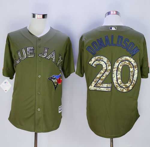 Toronto Blue Jays #20 Josh Donaldson Green Camo New Cool Base Stitched MLB Jersey,We sell and wholesale Toronto Blue Jays #20 Josh Donaldson Green Camo New Cool Base Stitched MLB Jersey on line form chian!