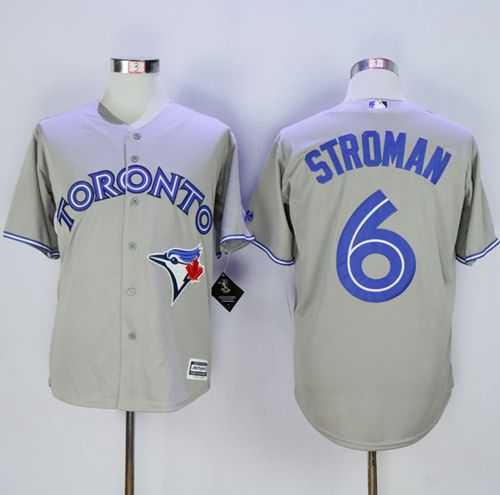 Toronto Blue Jays #6 Marcus Stroman Gray New Cool Base Stitched MLB Jersey,We sell and wholesale Toronto Blue Jays #6 Marcus Stroman Gray New Cool Base Stitched MLB Jersey on line form chian!