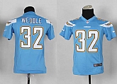 Glued Youth Nike San Diego Chargers #32 Eric Weddle Light Blue Team Color Game Jersey WEM