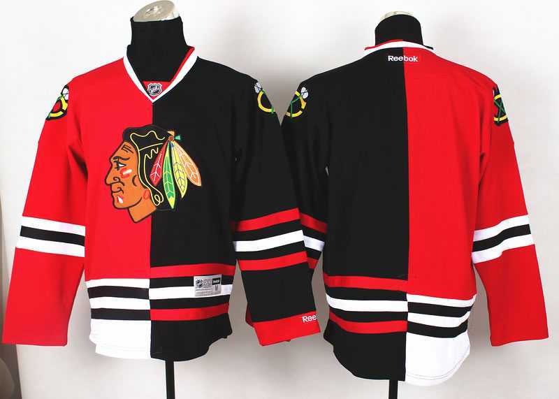 Men Chicago Blackhawks Customized Red-Black Split Stitched Hockey Jersey,We sell and wholesale Men Chicago Blackhawks Customized Red-Black Split Stitched Hockey Jersey on line form chian!