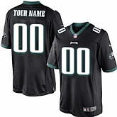 Men Nike Philadelphia Eagles Customized Black Team Color Stitched NFL Game Jersey,baseball caps,new era cap wholesale,wholesale hats