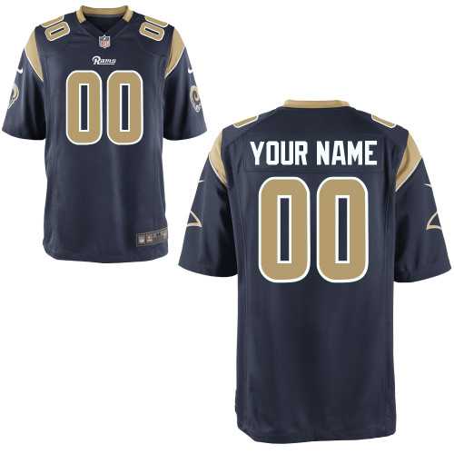 Men Nike St. Louis Rams Customized Navy Blue Team Color Stitched NFL Game Jersey,We sell and wholesale Men Nike St. Louis Rams Customized Navy Blue Team Color Stitched NFL Game Jersey on line form chian!