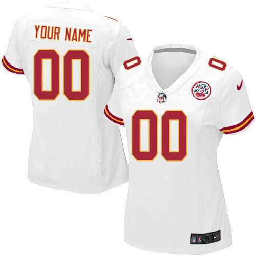 Women Nike Kansas City Chiefs Customized White Team Color Stitched NFL Game Jersey,We sell and wholesale Women Nike Kansas City Chiefs Customized White Team Color Stitched NFL Game Jersey on line form chian!