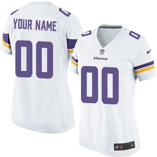 Women Nike Minnesota Vikings Customized White Team Color Stitched NFL Game Jersey,We sell and wholesale Women Nike Minnesota Vikings Customized White Team Color Stitched NFL Game Jersey on line form chian!