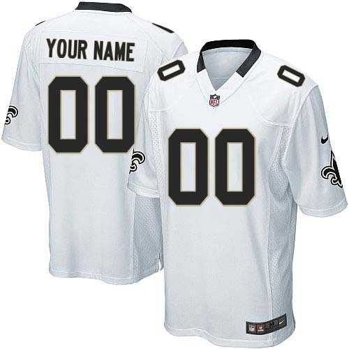 Youth Nike New Orleans Saints Customized White Team Color Stitched NFL Game Jersey,We sell and wholesale Youth Nike New Orleans Saints Customized White Team Color Stitched NFL Game Jersey on line form chian!