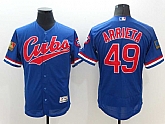 Chicago Cubs #49 Jake Arrieta Blue 2016 Flexbase Collection Stitched Baseball Jersey,baseball caps,new era cap wholesale,wholesale hats