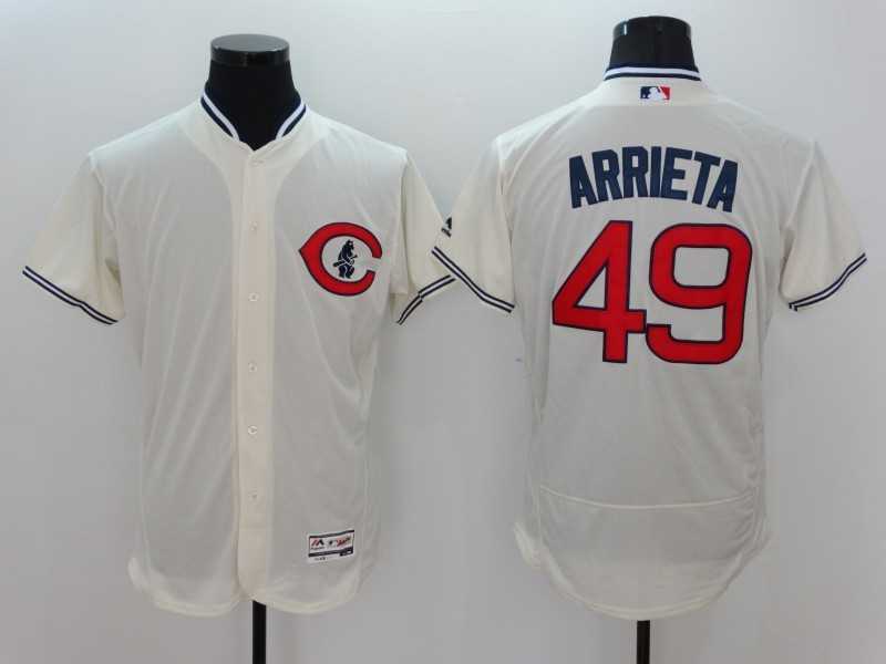 Chicago Cubs #49 Jake Arrieta Cream 2016 Flexbase Collection Stitched Baseball Jersey,We sell and wholesale Chicago Cubs #49 Jake Arrieta Cream 2016 Flexbase Collection Stitched Baseball Jersey on line form chian!