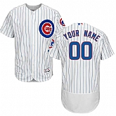 Chicago Cubs Customized Majestic Flexbase Collection Stitched Baseball WEM Jersey - White Royal Blue,baseball caps,new era cap wholesale,wholesale hats