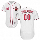 Cincinnati Reds Customized Majestic Flexbase Collection Stitched Baseball WEM Jersey - White,baseball caps,new era cap wholesale,wholesale hats