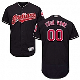 Cleveland Indians Customized Majestic Flexbase Collection Stitched Baseball WEM Jersey - Navy Blue,baseball caps,new era cap wholesale,wholesale hats