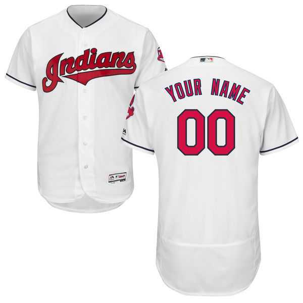 Cleveland Indians Customized Majestic Flexbase Collection Stitched Baseball WEM Jersey - White,We sell and wholesale Cleveland Indians Customized Majestic Flexbase Collection Stitched Baseball WEM Jersey - White on line form chian!