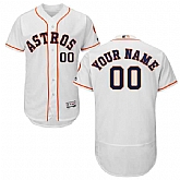 Houston Astros Customized Majestic Flexbase Collection Stitched Baseball WEM Jersey - White,baseball caps,new era cap wholesale,wholesale hats