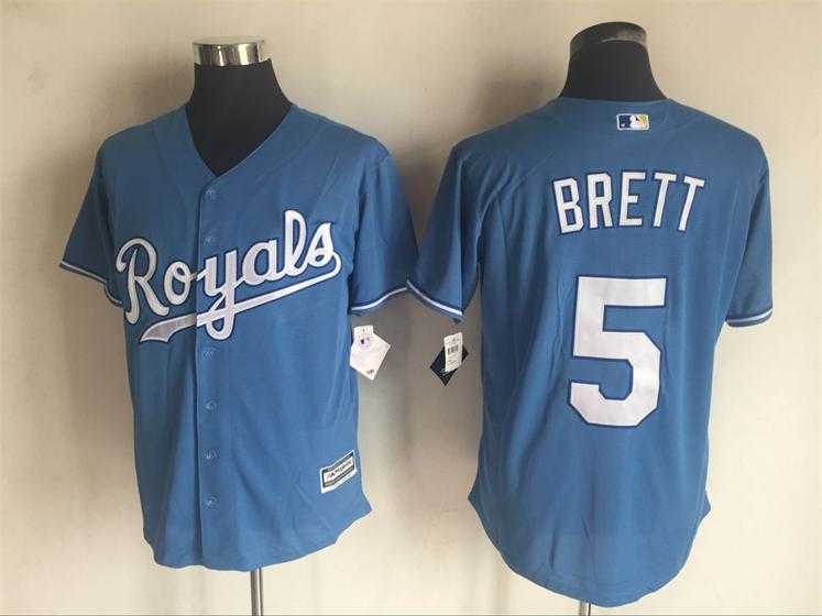 Kansas City Royals #5 George Brett Blue New Cool Base Stitched Baseball Jersey,We sell and wholesale Kansas City Royals #5 George Brett Blue New Cool Base Stitched Baseball Jersey on line form chian!