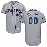 New York Mets Customized Majestic Flexbase Collection Stitched Baseball WEM Jersey - Gray,baseball caps,new era cap wholesale,wholesale hats