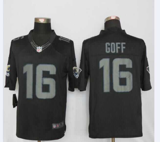 Nike Limited St. Louis Rams #16 Goff Impact Black Stitched NFL Jersey,We sell and wholesale Nike Limited St. Louis Rams #16 Goff Impact Black Stitched NFL Jersey on line form chian!